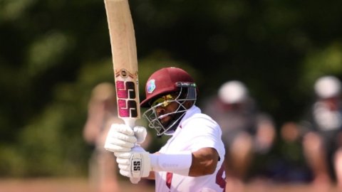 शाई होप और जस्टिन ग्रिव्स ने वेस्टइंडीज की न्यूजीलैंड के खिलाफ कराई वापसी 