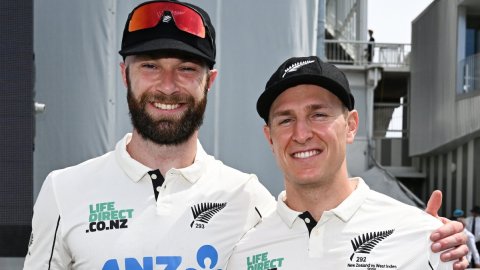 वेलिंगटन टेस्ट: पहले दिन का खेल समाप्त, वेस्टइंडीज के 205 रन के जवाब में न्यूजीलैंड की सतर्क शुरुआत