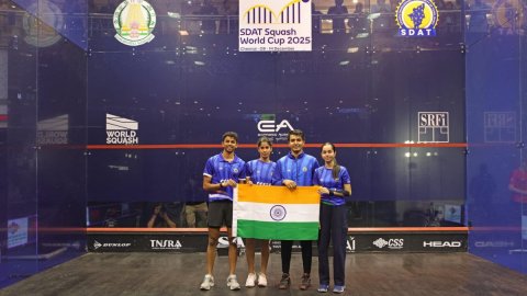 India clinch maiden Squash World Cup title with dominant win over Hong Kong, China