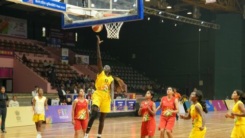 KIUG 2025: South Sudan’s Akot finds her footing with SRM University’s basketball team
