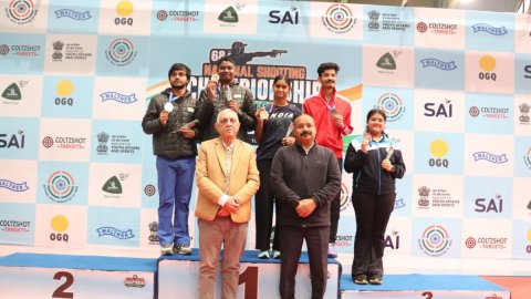 National Shooting C'ship: Army’s Lakshita Bishnoi and Sharvan Kumar clinch senior mixed team gold