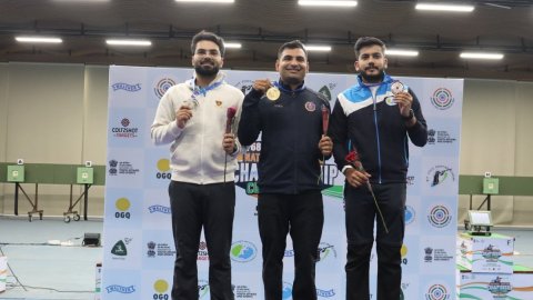 National Shooting C'ship: Navy’s Kiran Ankush Jadhav claims 10m air rifle gold