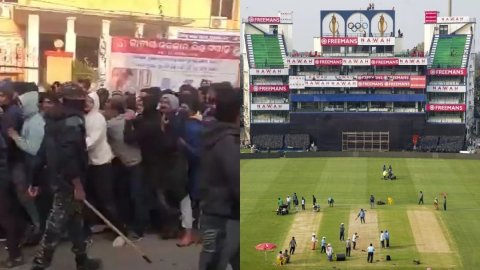 IND vs SA 1st T20I: पहले टी-20 की टिकट के लिए फैंस के बीच मार, स्टेडियम के बाहर पुलिस को करना पड़ा ल