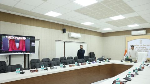 Sports Min Mandaviya virtually inaugurates foundation stone laying of high performance centre at SAI