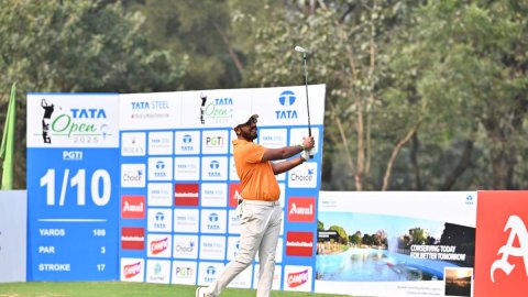 Tata Open 2025: Yuvraj Sandhu moves to the top with a sizzling 64 in Round Two