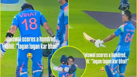 Yashasvi की पहली ODI सेंचुरी को Virat ने बनाया खास, Live Match में करवाया 'तेरे नाम' वाला डांस स्टेप