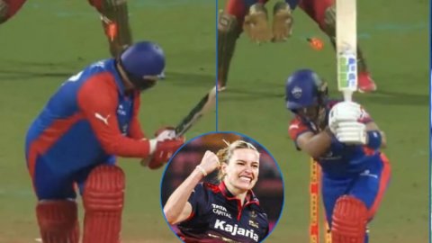 VIDEO: WPL में Lauren Bell ने मचाया हाहाकार,  लिजेल ली और लौरा वोल्वार्ट को इस तरह पहले ही ओवर में क