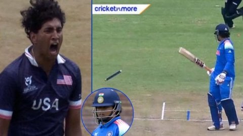 VIDEO: U-19 World Cup में रित्विक रेड्डी की गजब गेंद, वैभव सूर्यवंशी के उड़ाए डंडे, स्टंप्स को भेजा 