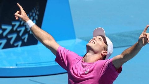 Aus Open: World No. 185 Arthur Fery upsets 20th seed Cobolli