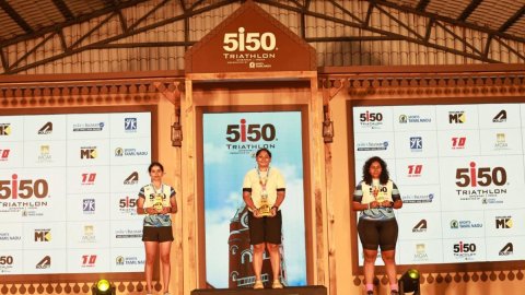Indians steal show at inaugural 5i50 Triathlon Chennai 2026