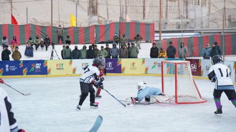 KIWG 2026: Army men, Ladakh women start with emphatic wins as ice hockey competition begins