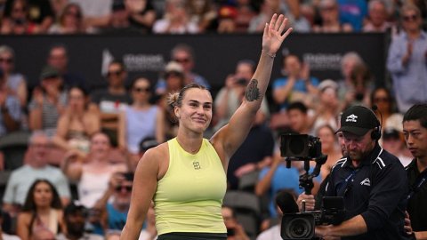 Sabalenka storms into third straight Brisbane International final with win over Muchova