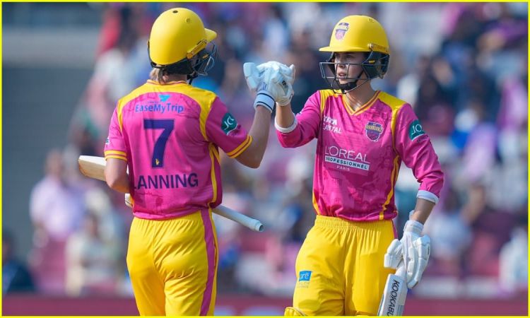 WPL 2026: मेग लैनिंग और फोएबे लिचफील्ड ने ठोका अर्धशतक, यूपी वॉरियर्स ने मुंबई इंडियंस को दिया 188 रनों का लक्ष्य