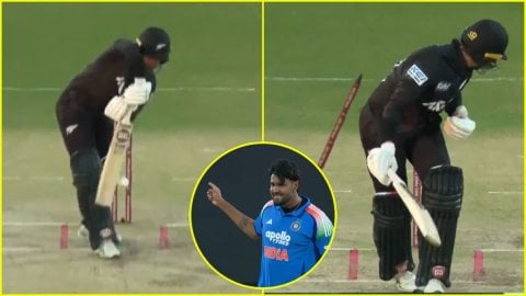 Devon Conway के काल बने Harshit Rana, लगातार दूसरे ODI में उड़ाए डंडे; देखें VIDEO