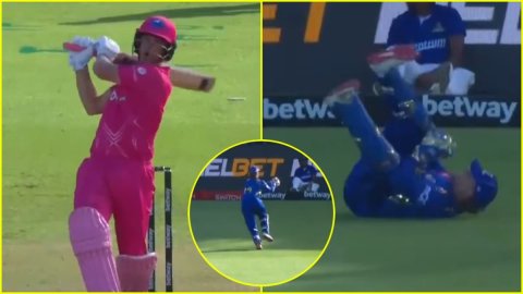 चीते से भी तेज दौड़े Ryan Rickelton, बाउंड्री के पास पकड़ा Rubin Hermann का बवाल कैच; देखें VIDEO