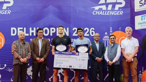 ATP Delhi Open: Top seeds Siddhant Banthia/Alexander Donski save a match point to win doubles title