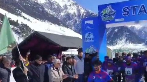 National Snow Shoe Championship flagged off at Sonamarg tourist resort in J&K