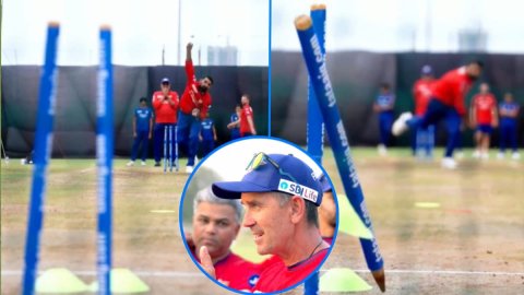 VIDEO: IPL 2026 से पहले नेट्स में गरजे Mohammed Shami, यॉर्कर से उड़ा दिए स्टंप्स; जस्टिन लैंगर ने भ