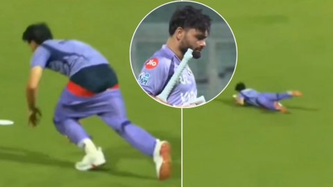 VIDEO: KKR के प्रैक्टिस मैच में रमनदीप ने लपका रिंकू सिंह का गजब कैच, ट्राउजर खिसका लेकिन नहीं छोड़ी