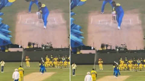 मुरलीधरन की फिरकी में फंसे संजू सैमसन! बड़ा शॉट खेलने के चक्कर में कर बैठे गलती; देखिए ये मजेदार VID