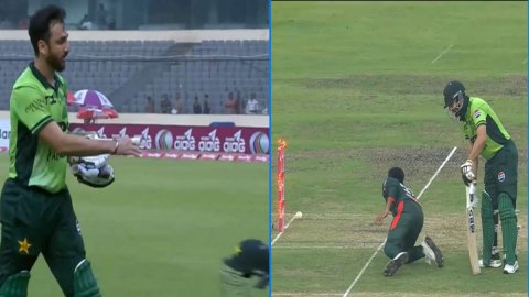 VIDEO: खेल भावना दिखाना पड़ा भारी! विवादित रन आउट के बाद भड़के Salman Ali Agha, गुस्से में फेंके हेल