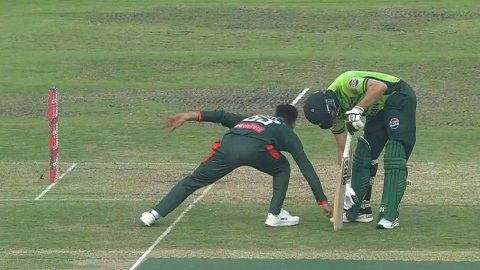 BAN vs PAK: Salman Agha run out in bizarre fashion after picking up the ball in 2nd ODI