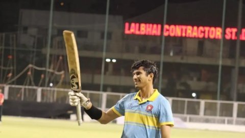 Gujarat's Aarya Desai smashes 193 off 81 balls, in T20 tourney in Surat; considered highest score in