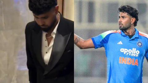 VIDEO: वॉकिंग स्टिक के सहारे नमन अवॉर्ड्स में पहुंचे हर्षित राणा, IPL 2026 से बाहर होना तय