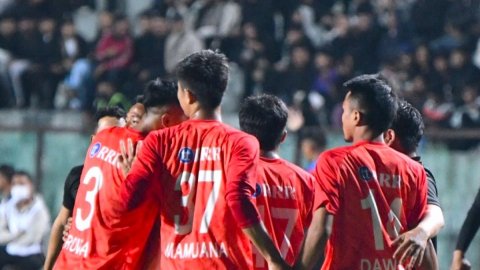 आईएफएल: लालडावंगजुआला का 'डबल धमाल', आइजोल एफसी ने चानमारी एफसी को 3-2 से हराया