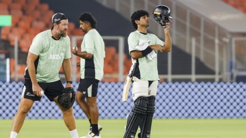 Ahmedabad: New Zealand Team Practices Ahead of T20 World Cup Final