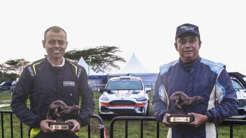 Indian duo Puligilla, Musa Sherif secure podium finish in WRC3 at Safari Rally Kenya