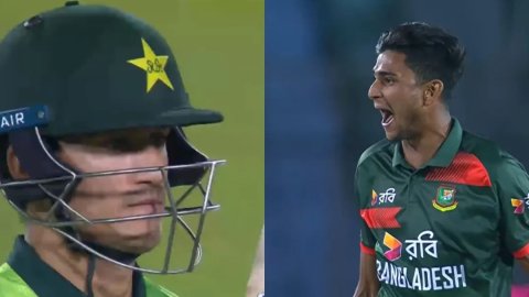 VIDEO: नाहिद राणा ने पार की हद, पाकिस्तानी खिलाड़ी को आउट करने के बाद दी गाली