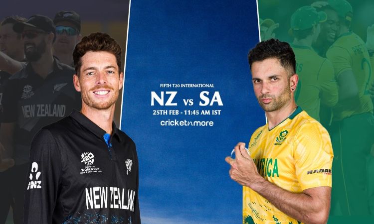 NZ vs SA 5th T20: न्यूजीलैंड ने टॉस जीतकर चुनी गेंदबाज़ी, यहां देखें दोनों टीमों की प्लेइंग XI