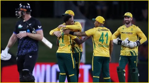 NZ vs SA 1st T20: साउथ अफ्रीका ने 7 विकेट से न्यूजीलैंड को चटाई धूल, दो डेब्यू करने वाले खिलाड़ी बने