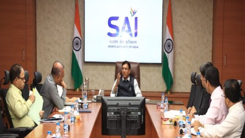 Sports Minister Mansukh Mandaviya reviews preparations for 2026 Asian Games in Japan