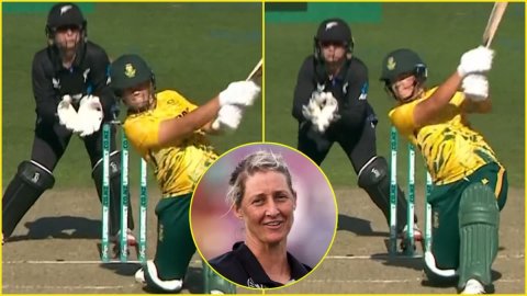 6,6,6: 20 साल की Kayla Reyneke ने Sophie Devine के उड़ाए तोते, एक के बाद एक जड़े तीन छक्के; देखें VI