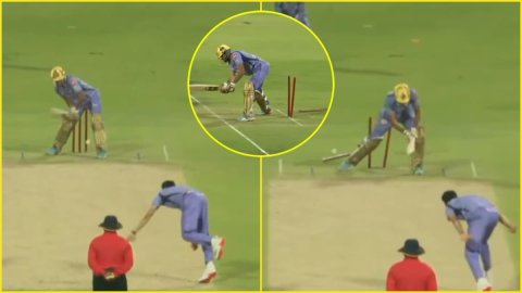 पैरों के बीच से निकली बॉल और फिर हवा में उड़ गए डंडे, क्या आपने देखा Vaibhav Arora का ये सनसनाता यॉर