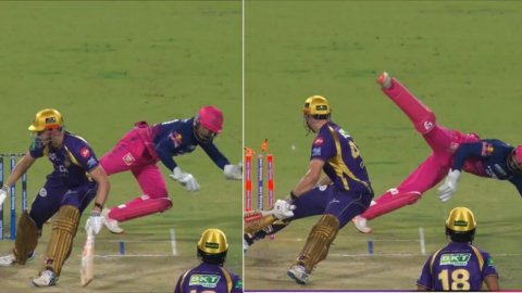 VIDEO: ध्रुव जुरेल ने दिलाई धोनी की याद! सुपरफास्ट स्टंपिंग कर इस तरह खत्म की कैमरून की पारी