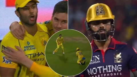 VIDEO: Shivam Dube ने पहले छोड़ा कैच, फिर किया हिसाब बराबर, Virat Kohli को आउट कर दिया जोरदार रिएक्श