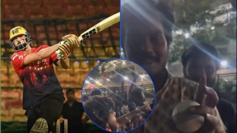 VIDEO: Tim David के 106 मीटर के छक्के ने फैन को बना दिया लकी, स्टेडियम के बाहर मिली यादगार बॉल