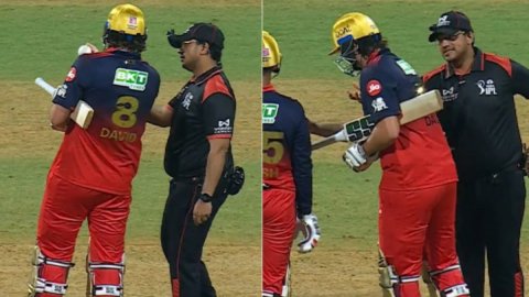 IPL 2026: टिम डेविड को गेंद पर हुआ शक, बार-बार चेक करने पर अंपायर ने दी चेतावनी; VIDEO वायरल