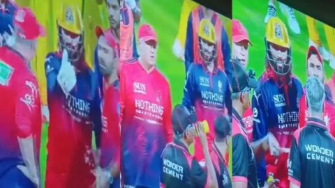 VIDEO: RCB और CSK मैच में ड्रिंक्स ब्रेक में क्या हुआ था बवाल? रजत पाटीदार और दिनेश कार्तिक की अंपाय