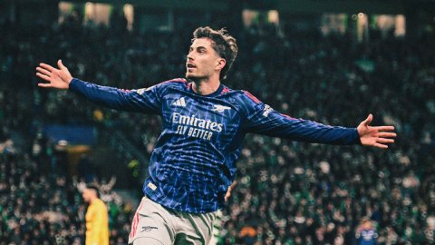 Champions League: Havertz's late winner helps Arsenal edge Sporting in QF first leg