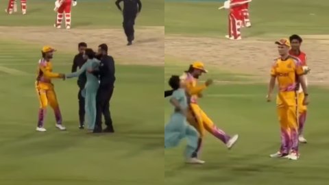 VIDEO: PSL 2026 मैच के दौरान फैन ने पारी की हद, पिच तक पहुंचकर बाबर आजम को लगाया गले