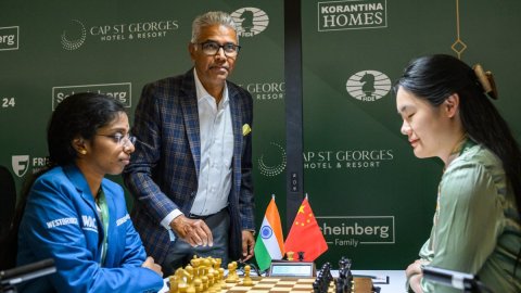 साइप्रस स्थित भारतीय उच्चायोग ने वैशाली की फिडे विमेंस कैंडिडेट्स जीतने पर तारीफ की 