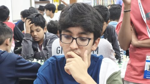Mhasane takes sole lead; title race heads into final round of All India Chess Masters