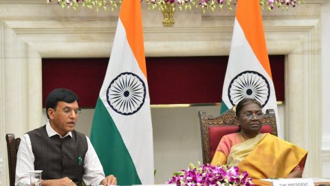 Sports Min Mandaviya shares Prez Droupadi Murmu's vision to turn tribal talent into global sporting 