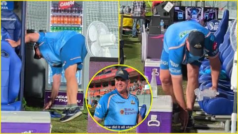 Matthew Hayden ने दुनिया को सिखाया Civic Sense, खुद Gujarat Titans के डग आउट का उठाया कचरा