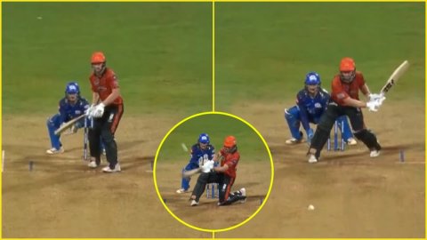 MI vs SRH: राइटी से लेफ्टी बने Heinrich Klaasen, घुटने पर बैठकर Allah Ghazanfar को मारा बवाल छक्का; 