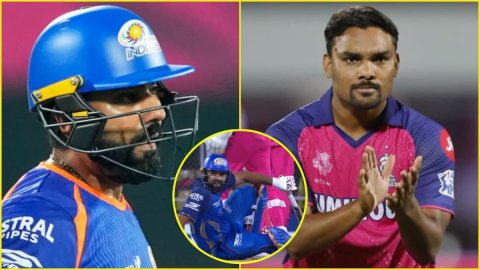 0,0,W: Sandeep Sharma ने फिर निकाली Rohit Sharma की शाणापंती, जमीन पर गिराकर लिया विकेट; देखें VIDEO